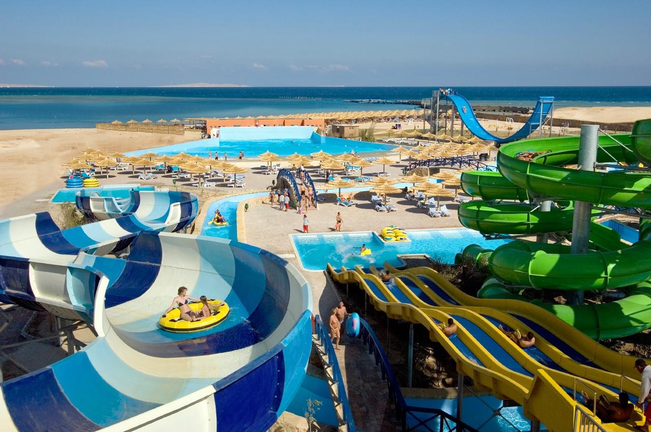 Aquapark w Titanic Palace Resort, Hurghada, Egipt