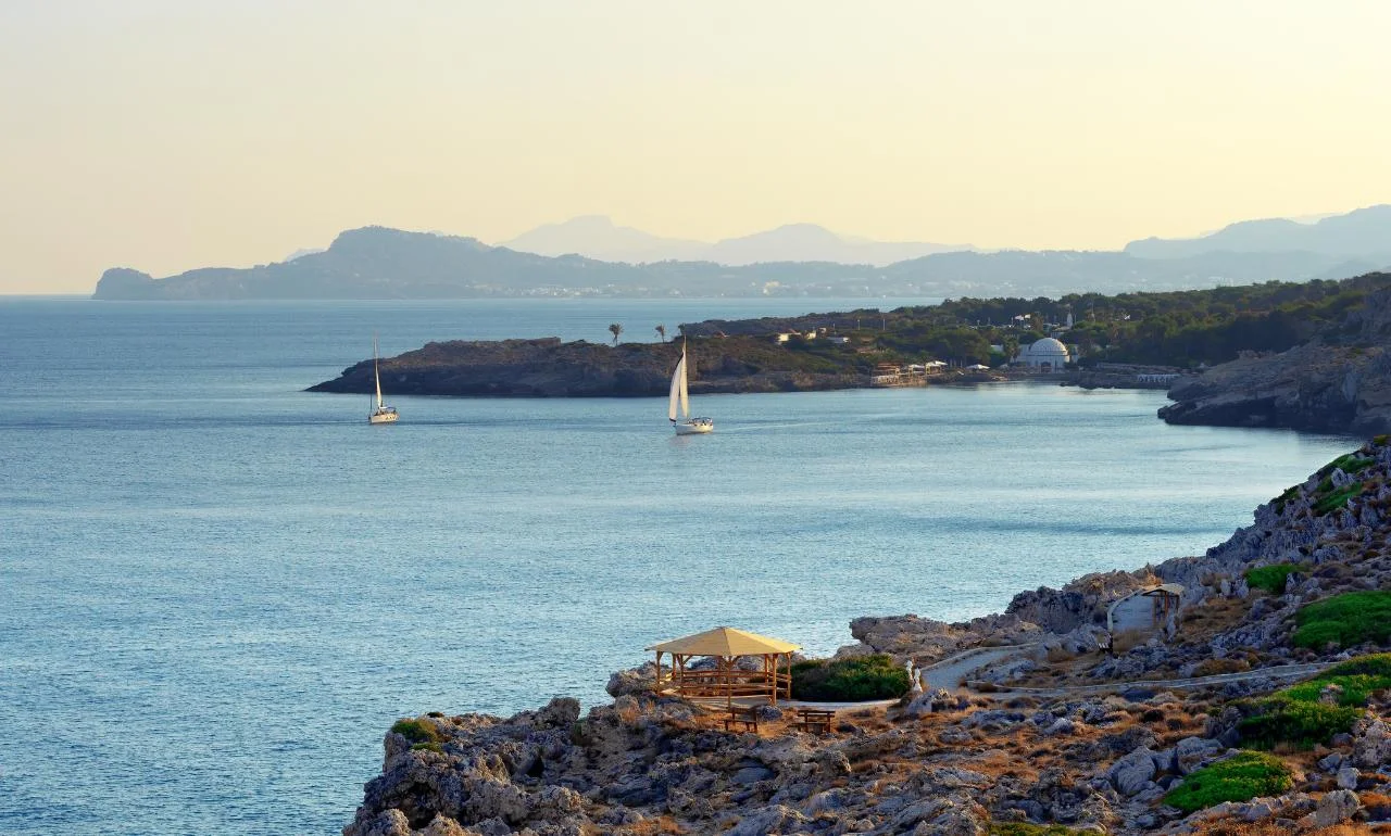 Kallithea, widok na zatokę