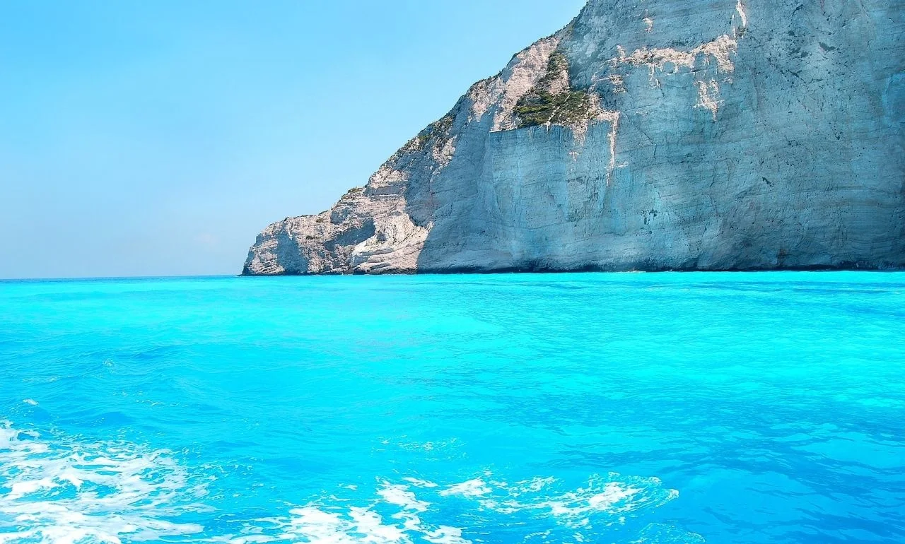 Zakynthos z perspektywy morza