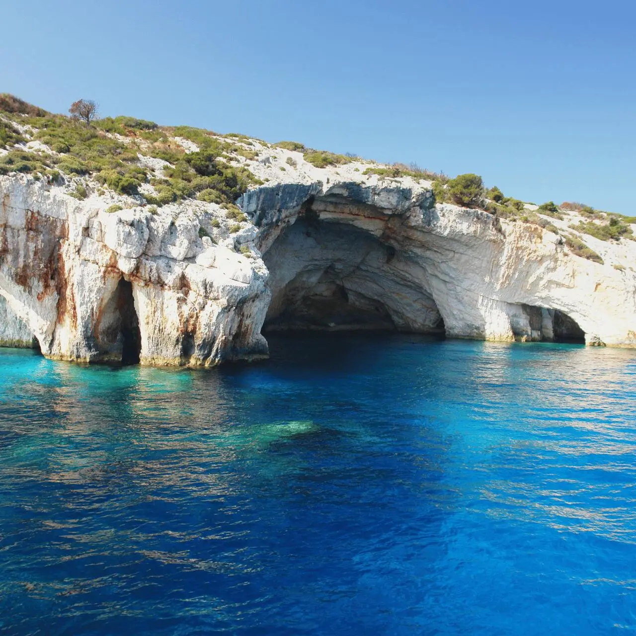 Błękitne Groty na Zakynthos